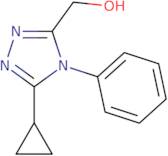 (5-Cyclopropyl-4-phenyl-4H-1,2,4-triazol-3-yl)methanol