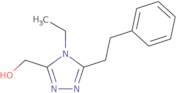 [4-Ethyl-5-(2-phenylethyl)-4H-1,2,4-triazol-3-yl]methanol