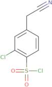 2-Chloro-4-(cyanomethyl)benzene-1-sulfonyl chloride