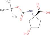 rac-(1R,3S)-1-{[(tert-Butoxy)carbonyl]amino}-3-hydroxycyclopentane-1-carboxylic acid