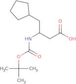 3-{[(tert-Butoxy)carbonyl]amino}-4-cyclopentylbutanoic acid