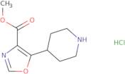 Methyl 5-(piperidin-4-yl)-1,3-oxazole-4-carboxylate hydrochloride