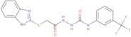 1-(2-benzimidazol-2-ylthioacetyl)-4-(3-trifluoromethylphenyl)semicarbazide