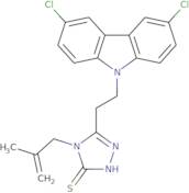 5-[2-(3,6-Dichloro-9H-carbazol-9-yl)ethyl]-4-(2-methylprop-2-en-1-yl)-4H-1,2,4-triazole-3-thiol