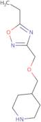 5-Ethyl-3-((piperidin-4-ylmethoxy)methyl)-1,2,4-oxadiazole