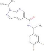 N-[1-(3,4-Difluorophenyl)ethyl]-1-(1-methylethyl)-1H-pyrazolo[3,4-b]pyridine-5-carboxamide