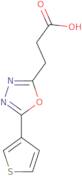 3-[5-(Thiophen-3-yl)-1,3,4-oxadiazol-2-yl]propanoic acid