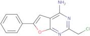 2-(Chloromethyl)-6-phenylfuro[2,3-d]pyrimidin-4-amine