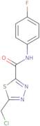 5-(Chloromethyl)-N-(4-fluorophenyl)-1,3,4-thiadiazole-2-carboxamide