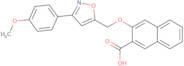 3-{[3-(4-Methoxyphenyl)-1,2-oxazol-5-yl]methoxy}naphthalene-2-carboxylic acid