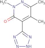 2,5,6-Trimethyl-4-(1H-1,2,3,4-tetrazol-5-yl)-2,3-dihydropyridazin-3-one