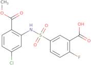 5-{[5-Chloro-2-(methoxycarbonyl)phenyl]sulfamoyl}-2-fluorobenzoic acid