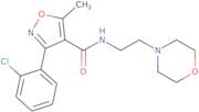 (3-(2-chlorophenyl)-5-methylisoxazol-4-yl)-N-(2-morpholin-4-ylethyl)formamide