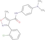 N-(4-(dimethylamino)phenyl)(3-(2-chlorophenyl)-5-methylisoxazol-4-yl)formamide