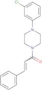 1-(4-(3-chlorophenyl)piperazinyl)-3-phenylprop-2-en-1-one
