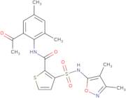 N-(2-Acetyl-4,6-dimethylphenyl)-3-[[(3,4-dimethyl-5-isoxazolyl)amino]sulfonyl]-2-thiophenecarbox...