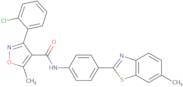 (3-(2-chlorophenyl)-5-methylisoxazol-4-yl)-N-(4-(6-methylbenzothiazol-2-yl)phenyl)formamide