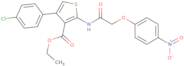 Ethyl 4-(4-chlorophenyl)-2-[2-(4-nitrophenoxy)acetamido]thiophene-3-carboxylate