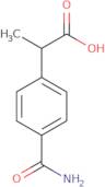 2-(4-carbamoylphenyl)propanoic acid