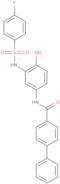 N-[3-[(4-Fluorophenyl)sulfonylamino]-4-hydroxyphenyl]-4-phenylbenzamide