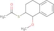 rac-1-{[(1R,2S)-1-Methoxy-1,2,3,4-tetrahydronaphthalen-2-yl]sulfanyl}ethan-1-one