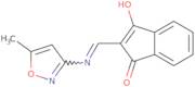2-(((5-methylisoxazol-3-yl)amino)methylene)indane-1,3-dione