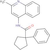 N-(2-methylquinolin-4-yl)-1-phenylcyclopentane-1-carboxamide
