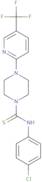 ((4-chlorophenyl)amino)(4-(5-(trifluoromethyl)(2-pyridyl))piperazinyl)methane-1-thione