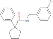 N-[(3-bromophenyl)methyl]-1-phenylcyclopentane-1-carboxamide