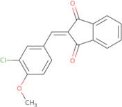 2-((3-chloro-4-methoxyphenyl)methylene)indane-1,3-dione