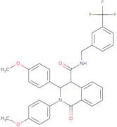 (2,3-bis(4-methoxyphenyl)-1-oxo(4-2,3,4-trihydroisoquinolyl))-N-((3-(trifluoromethyl)phenyl)methyl…