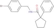 N-[(4-bromophenyl)methyl]-1-phenylcyclopentane-1-carboxamide