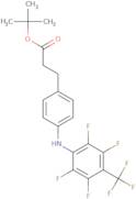 tert-butyl 3-(4-((2,3,5,6-tetrafluoro-4-(trifluoromethyl)phenyl)amino)phenyl)propanoate