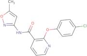 (2-(4-chlorophenoxy)(3-pyridyl))-N-(5-methylisoxazol-3-yl)formamide
