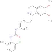 1-(4-((6,7-dimethoxy(3,4-dihydroisoquinolyl))methyl)phenyl)-3-(6-chloro-2-methylphenyl)urea