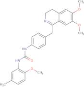 1-(4-((6,7-dimethoxy(3,4-dihydroisoquinolyl))methyl)phenyl)-3-(2-methoxy-5-methylphenyl)urea