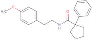N-[2-(4-methoxyphenyl)ethyl]-1-phenylcyclopentane-1-carboxamide