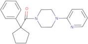 phenylcyclopentyl 4-(2-pyridyl)piperazinyl ketone