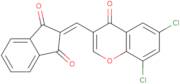 2-((6,8-dichloro-4-oxo-4H-chromen-3-yl)methylene)indane-1,3-dione