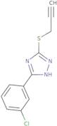 5-(3-chlorophenyl)-3-prop-2-ynylthio-1H-1,2,4-triazole