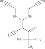 2-(2,2-dimethylpropanoyl)-3,3-bis(prop-2-ynylamino)prop-2-enenitrile