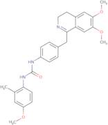 1-(4-((6,7-dimethoxy(3,4-dihydroisoquinolyl))methyl)phenyl)-3-(4-methoxy-2-methylphenyl)urea