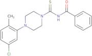 N-((4-(5-chloro-2-methylphenyl)piperazinyl)thioxomethyl)benzamide