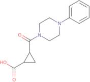 2-((4-phenylpiperazinyl)carbonyl)cyclopropanecarboxylic acid