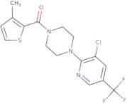4-(3-chloro-5-(trifluoromethyl)(2-pyridyl))piperazinyl 3-methyl(2-thienyl) ketone