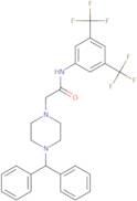 2-(4-(diphenylmethyl)piperazinyl)-N-(3,5-bis(trifluoromethyl)phenyl)ethanamide