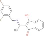 2-((((2,4-difluorophenyl)methyl)amino)ethylidene)indane-1,3-dione