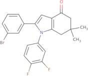 1-(3,4-difluorophenyl)-2-(3-bromophenyl)-6,6-dimethyl-5,6,7-trihydroindol-4-one