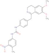 1-(4-((6,7-dimethoxy(3,4-dihydroisoquinolyl))methyl)phenyl)-3-(4-methyl-3-nitrophenyl)urea