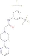 N-(3,5-bis(trifluoromethyl)phenyl)-2-(4-pyrimidin-2-yl)piperazinyl)ethanamide